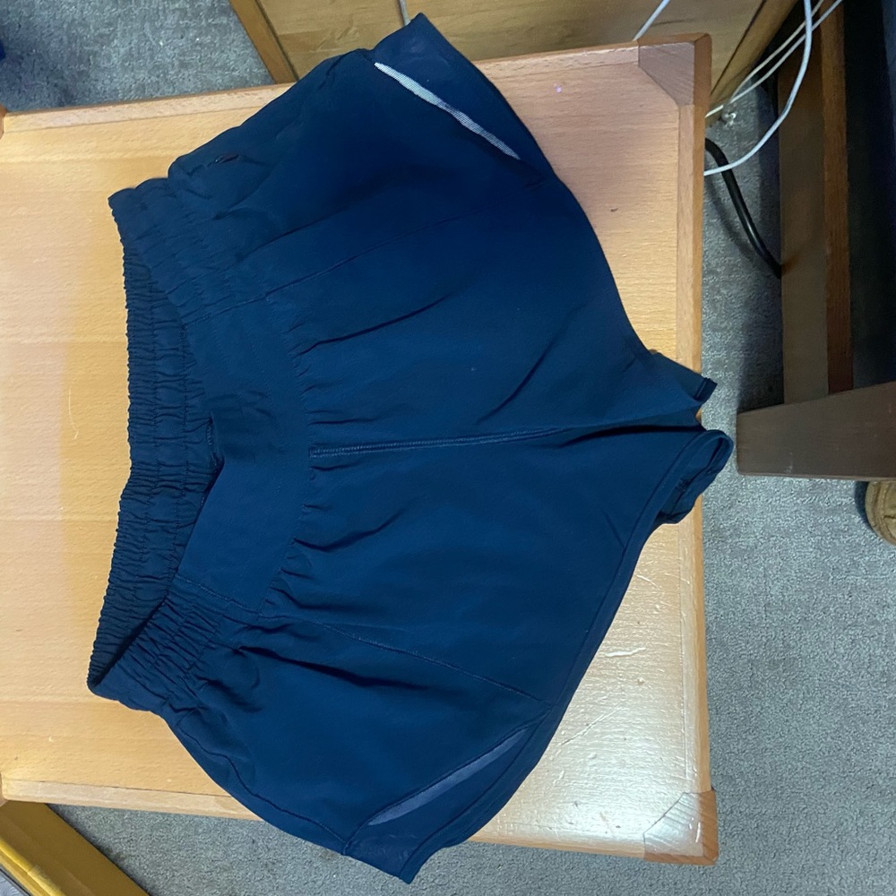 Navy Blue Lulu Lemon shorts - size 8